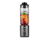 Straight-on shot of the nutribullet Flex portable blender in Gunmetal Gray