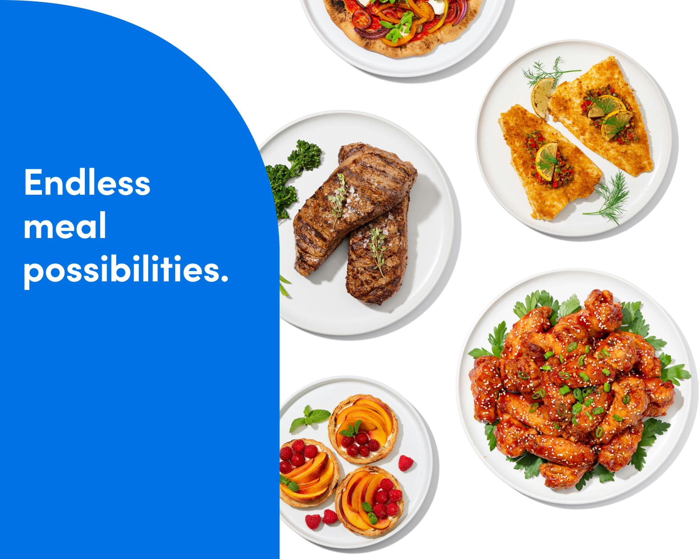 Variety of meals cooked in the nutribullet CrispLite™ Vision Air Fryer