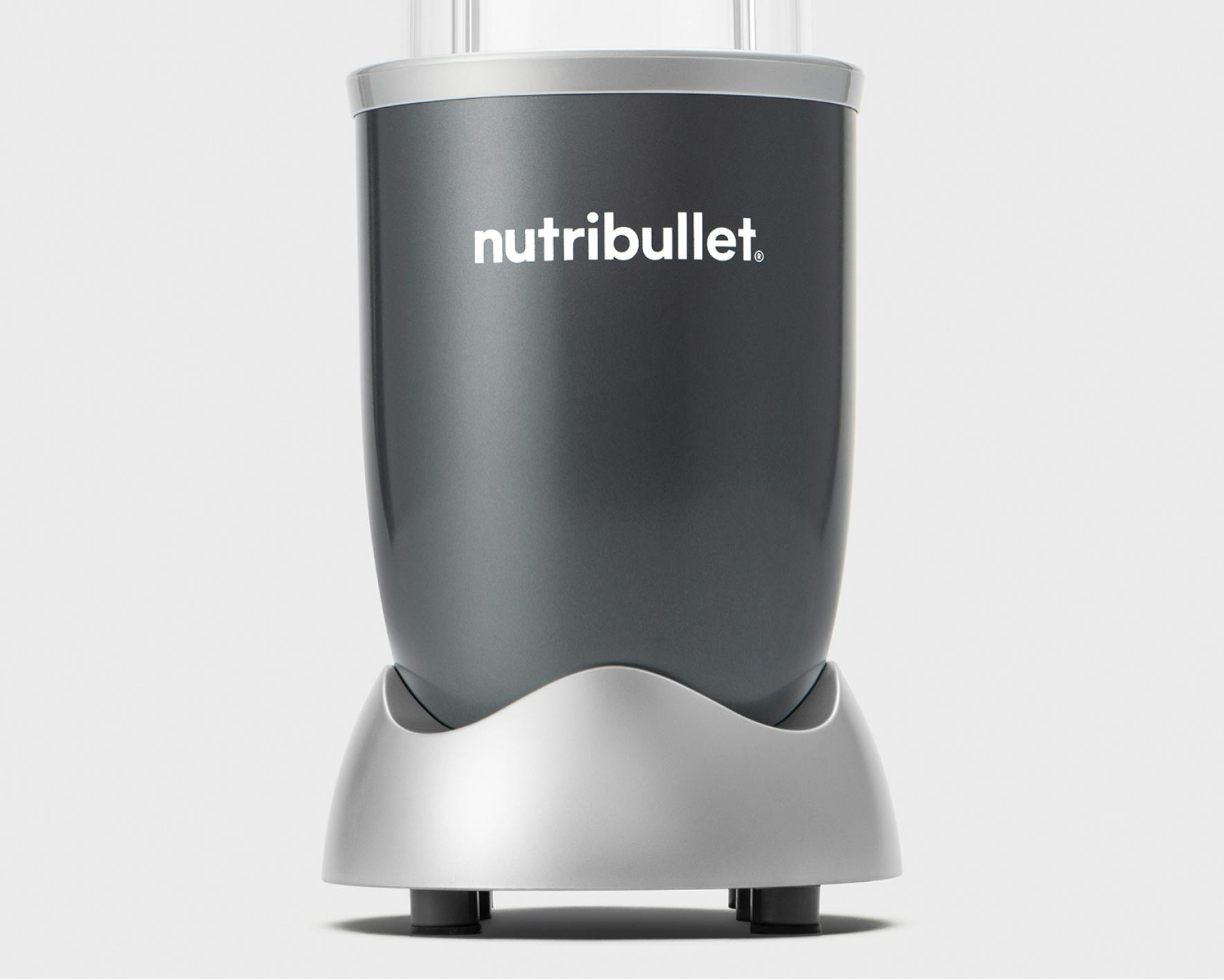 NutriBullet original with 600 watt motor base on grey background.
